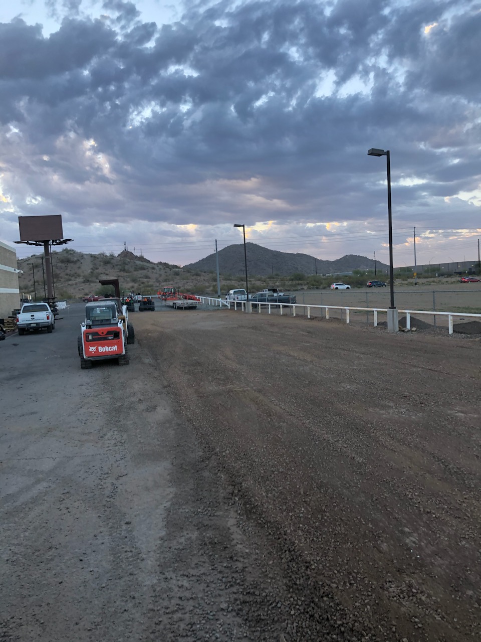 Commercial gravel install